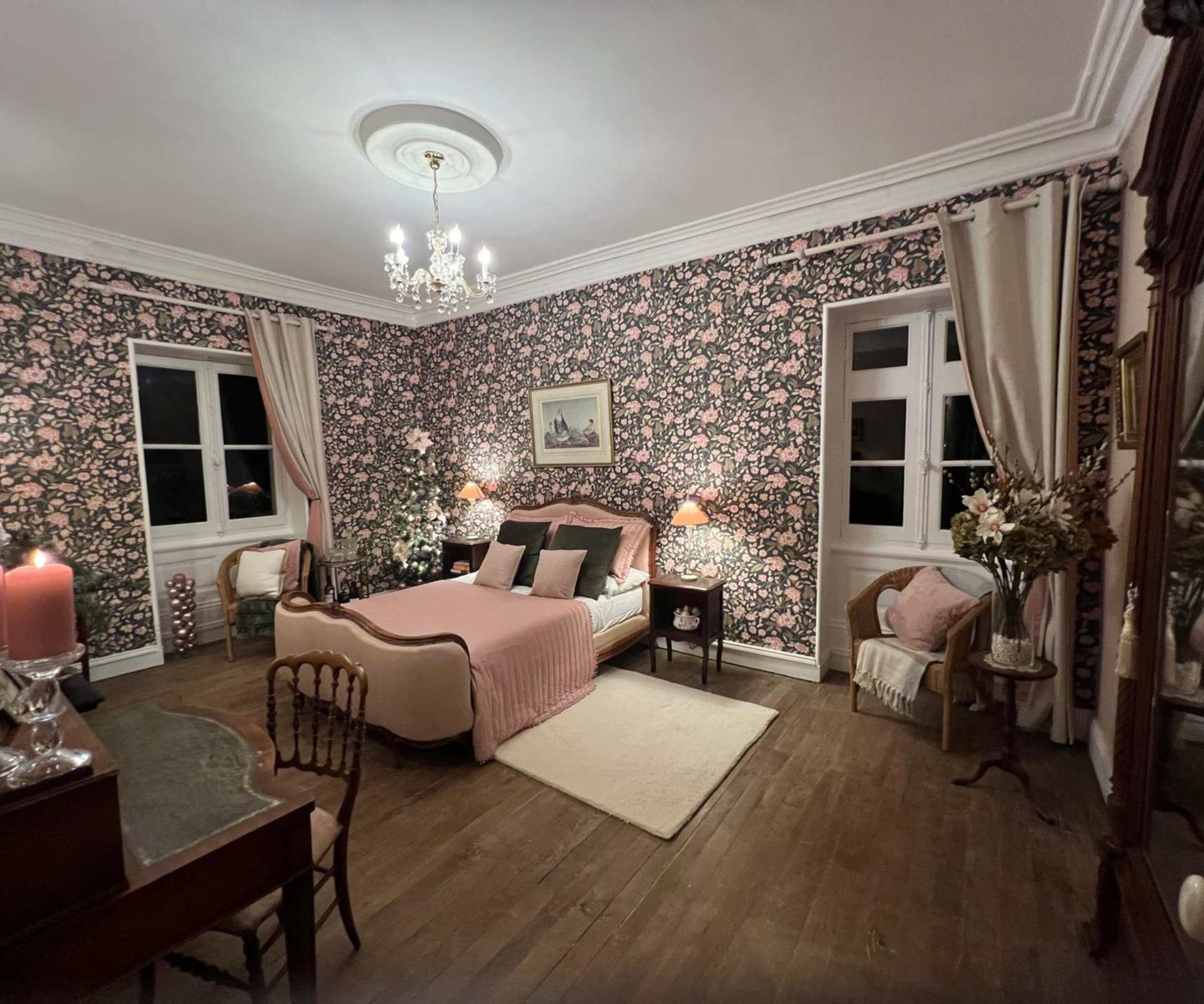 Château stays in France experience at Château de la Boutinière, showcasing elegant interiors and authentic château accommodation.